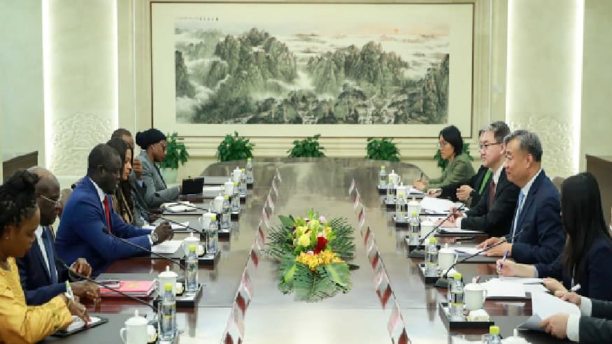 外交部副部长苗得雨会见冈比亚代表团